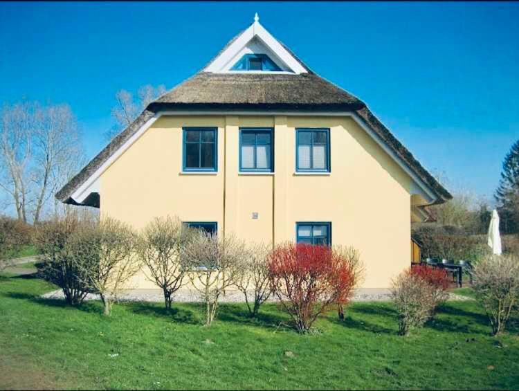 Komfortables Reetdachferienhaus Hasel 1 Puddemin Dış mekan fotoğraf